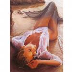 5D Teemantmaal Merineitsi V&otilde;rgutamine Teemanttikandid Ristpistes Kodukaunistus K&auml;sitsi valmistatud kingitus 20X25CM