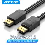 Ventioni DisplayPorti kaabel 4K 60 Hz DisplayPort-DisplayPorti kaabel videoarvuti s&uuml;learvuti s&uuml;learvuti teleri projektori kuvapordi jaoks 1.2 DP kaabel 1m must