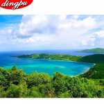 Kohandatud teemantmaal, t&auml;is&uuml;mmargune teemantmosaiik, t&auml;ispaigutusega ristpistes mosaiikpilt kivist k&auml;sit&ouml;&ouml;st 20X30CM