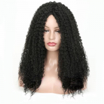 MERISIHAIR naiste pikkade lokkis juustega parukas ilma tukuta s&uuml;nteetilisest kiust must kollane parukas, pikk lokkis parukas naistele kuld