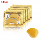 5 paari 24K kullaga kollageeniga silmamask Vananemisvastane h&uuml;aluroonhappega silmaplaastrid silmaalused mask 5 Pairs