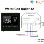 Termostaat TuYa Smart WiFi termostaat vee/elektri p&otilde;randak&uuml;te vee/gaasikatel temperatuuri regulaator wifi gas boiler/water must