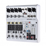 AM4R 6 kanaliga digitaalse helimikseri miksimiskonsool, sisseehitatud 48 V fantoomtoite tugi Toide 5 V US Plug 8way