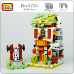 LOZ 1725 linnat&auml;nav Hiinalinna sepapood, arhitektuur, mudel DIY miniplokid, klotsid, ehitusm&auml;nguasi, ilma kastita