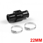 Dynoracing musta vee temperatuuri n&auml;idik Radiaatori temperatuuri vee temperatuuri liitetoru andur 18 mm 20 mm 22 mm 24 mm vooliku adapter 22MM