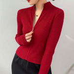 Patchwork Turtleneck &otilde;hukesed kootud kardiganid naistele Kevadine lukuga Korea trikotaaž Topid Elegantne kootud mantel naistele One Size