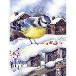 Uus 5D DIY teemantmaaling lind lill teemanttikandid maastiku ristpistes t&auml;is&uuml;mmargune puur Kodukaunistamise k&auml;sitsi kingitus Full Round 15x20CM