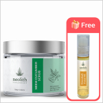 Neolith Neem kurgikoorija || Kooriv nahk, eemaldab mustpead || Mandli&otilde;liga || Parabeeni-, r&auml;ni- ja sulfaadivaba -100 g 100 GM roheline