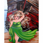 DIY Teemantmaal T&auml;isringi puur Paksud Naiste Paksud Naiste Teemantkunst Tikand Broderie Diamant Pilt Rhinestones Full Round 20x25CM