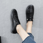 Loafers Naiste Ehtsast nahast Suured kevadised paeltega valged kingad Naistele Mood vabaaja pehme tallaga lamedad kingad Naistele 41 must