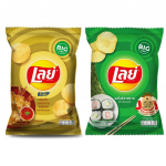 Lay's kartulikr&otilde;psud, Tai maitse, Tai maitse, Tai suupiste, 67 g. - 75 g (Pakis 2) Hot Chilli Squid - Nori