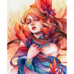 5D-teemantmaal, koomiks, t&uuml;druku portree, t&auml;is&uuml;mmargune teemanttikandiga mosaiigikomplekt, kodukaunistus Full Round 20x30CM