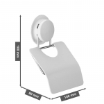 K&uuml;&uuml;nteta seinale kinnitatav salvr&auml;tikukarp Punch-free vannitoa tualettpaberirull roostevabast terasest plastist salvr&auml;tikuhoidik