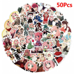 50 tk Spy X Family Anime Multifilmi kleebised kitarr isetehtud kleebised kleebised lastele m&auml;nguasjad