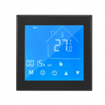Termostaadi temperatuurikontrolleri LCD-ekraan, mis on programmeeritav majapidamisvee soojendamiseks A must