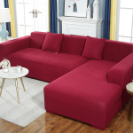 Stretch Jacquard diivani kate Elastsed &uuml;hev&auml;rvilised diivanikatted elutoa jaoks Slipcover diivani kate m&ouml;&ouml;bli kaitse Single seater white