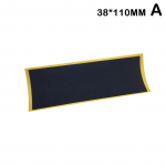 1tk* Libisemisvastane kleebis Must s&otilde;rmelauatekk, l&otilde;ikamata vaht, must lindi k&auml;epide Tarvikud kleebised T U3I5 38*110mm-1 pcs