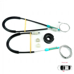 BWR1049 Elektriline akna t&otilde;stuki reguleerija remondikomplekt Esipoolne vasakpoolne uks Volvo C70 873 1998-2005 Cabriolet Katusekatuseta CC jaoks