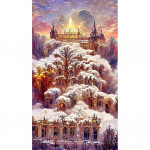 5D DIY Diamond Painting Chateau Montrose Kits Daisy Manor Rhinestone Full Round Drill Kunst k&auml;sit&ouml;&ouml; seinaruumi kodu kaunistamiseks Full Round 40x70CM