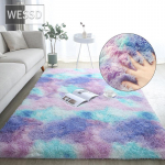 Vikerkaare kohev vaip t&uuml;drukute tuppa Armas Kawaii sisekujundus V&auml;rviline pl&uuml;&uuml;sis vaip elutuppa Lipsuv&auml;rvimine Gradient magamistoa p&otilde;randamatt 160x200cm