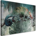 L&otilde;uendiprint Chameleon in the Jungle 60x40 roheline