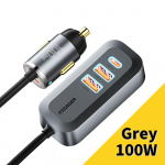 Essager 100W USB autolaadija kiirlaadija t&uuml;&uuml;p C Pd iPhone 13 12 Xiaomi Samsung kaasaskantav USB telefoni laadija kiirlaadimine CN-2USB-A 2Type-C