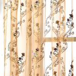 1 TK Euroopa tikitud t&uuml;ll valge l&auml;bipaistev kardin Marli l&otilde;ng Voile eesriided akna kardin elutuba NAPEARL W100cm x L200cm kollane