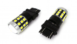 2 tk LED pirn 3157, P27/7W 12-24V CANBUS 1400lm valge objektiiviga