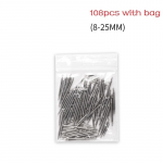 108/144 tk/partii 8&ndash;25 mm kellarihm vedruvardad rihma l&uuml;litihvtid kellaparandust&ouml;&ouml;riistad 108pcs with bag