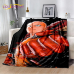 ONE PUNCH MAN Anime Cartoon Pehme pl&uuml;&uuml;sist tekk, flanelltekk elutuppa magamistoa voodi diivani piknikukate lastele 150x180cm