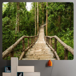 Vaikne metsavaip kodukaunistamise gobel&auml;&auml;n Mandala Bohemian dekoratiivne reisimadrats joogamatt Hipi diivanitekk 230x180cm