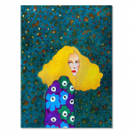 Abstraktsed Lilled T&uuml;druku Juuksed Seinakunst L&otilde;uend Maalimine Lind P&otilde;hjamaade Plakati Kunst Prindid Elutoa Vintage Seinapildid 21x30cm