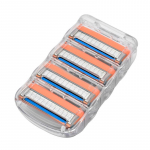 4 tk žiletiterad meestele Sharp Trimmer sirge habemenuga k&auml;sitsi viiekihiline pardel sinine