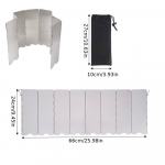 Kerge ja kompaktne kokkupandav alumiiniumist matkapliidi tuuleklaas &ndash; kaasas 10 taldrikut ja n&ouml;&ouml;rikotti! 8 Plates hall