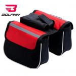 Jalgrattakott Pragunemisvastane Peegeldusriba P&otilde;rutuskindel, Suure mahutavusega Suure tugevusega 3-&uuml;hes jalgratta esitala &uuml;lemine toru sadulakott Jalgrattatarvikud punane