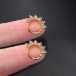 2tk roostevabast terasest tsirkoonist minimaalsed augustavad k&otilde;rvar&otilde;ngad naistele meestele Helix Tragus k&otilde;hre konch Daithi k&otilde;rvaauguga ehted