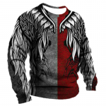 Vintage pikkade varrukatega T-s&auml;rk Meeste vabaaja T-s&auml;rgid 3D prindiga Harajuku Topid 2022 Loominguline isikup&auml;ra s&auml;rk Suurem&otilde;&otilde;dulised meeste riided 6XL