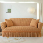 Voldis Seersuckeri diivanikate elutuppa Paks elastne tugeva veniva diivani katted 1/2/3/4 istmega diivani tugitooli kate 2 Seat 145-185cm