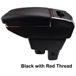 Korraldaja auto keskkonsooli k&auml;etoe hoiukast Honda Fit Jazz 2009 2010 2011 2012 2013 GE tuhaaluse topsihoidja jaoks Black Thread black
