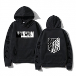 Naiste pikkade varrukatega Jaapan Anime Attack on Titan Hoodies Pusad Harajuku Pusa Pusa T&auml;navar&otilde;ivad Kapuutsiga topsid R&otilde;ivad S