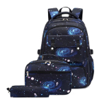 Suure mahutavusega laste poiste koolikotid Veekindel nailonist kooli seljakott teismelistele poistele Seljakotid Koolikotid 3tk 45cm*31cm*18cm sinine