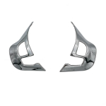 Rooli kaane nuppude kaunistuste kleebised logo embleemi m&auml;rk kroomitud kaunistustarvikud Peugeot 2008 208 2014 - Matte Silver gray