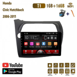 Juhtmeta autoraadio Carplay jaoks Honda Civic luukp&auml;ra 2006-2011 Android Multimeedia Videopleier GPS Navigatsioon WIFI 2+32GB 1+16GB