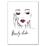 Mood Ilu Meik Plakat Kulmude V&auml;rvimine Ripsmete Seina Kunst Huulepulk Pilt Ilusalong T&uuml;drukutoa Kaunistus Pilt 21X30cm No Frame