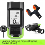 Juhtmevaba jalgrattakompuuter MTB jalgratta l&auml;bis&otilde;idum&otilde;&otilde;dik Stopper Integreeritud 800LM esitulede 120DB sarve lisatarvikud must