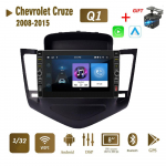 8-tolline 2-Din autoraadio Android jaoks Chevrolet Cruze 2008-2015 koos nupunupupeaga Stereo GPS WIFI Navigatsioon Multimeediumipleier Carplay 2+32GB 1+32GB