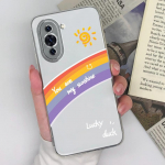 Telefoni&uuml;mbris Huawei Nova jaoks 2 3 4 5 6 7 8 9 10 Pro SE Y90 Moodne p&otilde;rutuskindel l&auml;bipaistev vikerkaar, pehme silikoonist kukkumisvastane matt kest Huawei kaitseraua jaoks Huawei Nova 10 4G