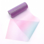 10 jardi/rulli vikerkaare s&auml;delev t&uuml;ll rullis litrid kristallorganza l&auml;bipaistev kangas DIY vibud Tutu seelik pulmade kodukaunistus A