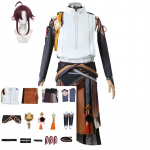 Anime Shikanoin Heizou Cosplay kost&uuml;&uuml;m Parukas t&auml;iskomplekt M&auml;ng Heizou Shikanoin Halloweeni rollim&auml;ngu komplekt L-(Full set+wig)