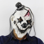 Halloweeni &otilde;udusjokkeri mask Cosplay hirmutav jube kuri deemon klounitapjad latekskiiver karnevalipeo kost&uuml;&uuml;mide rekvisiidid